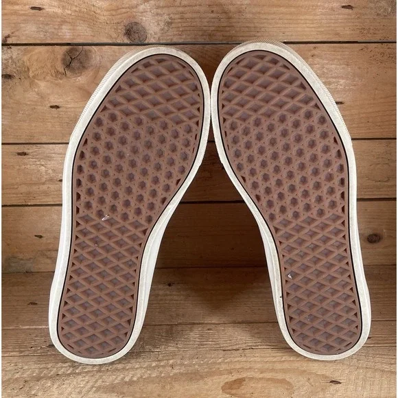 Van's Mens 6 Womens 7 Nude Pink Leather Old School Ultra Cush Shoes 500664 - Picture 8 of 12